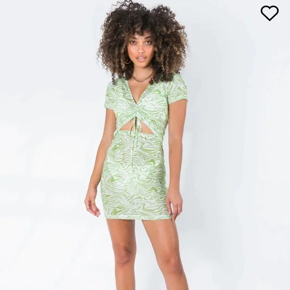 Twin glitch mesh mini dress - Picture 1 of 3